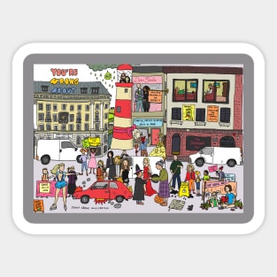 You're Wrong About Cityscape Sticker